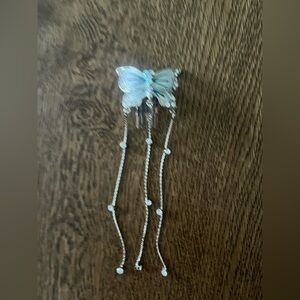 Silver Butterfly Hair Clip
